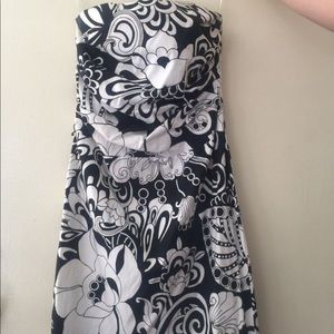 Black and White Flower dress.